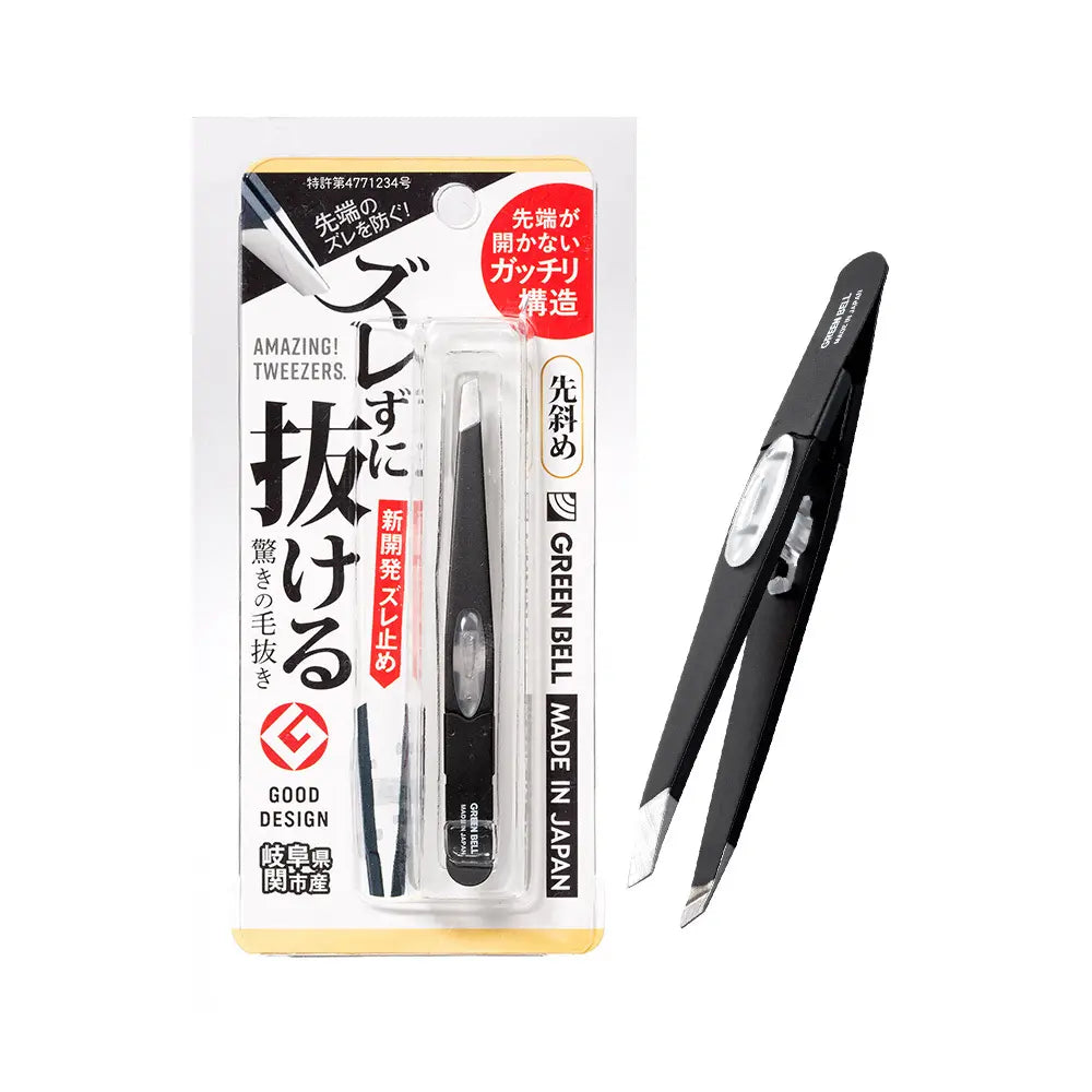 [Green Bell] Green Bell New Fine Hair Tweezer (Black) / 그린벨 NEW미세모용족집게(블랙)