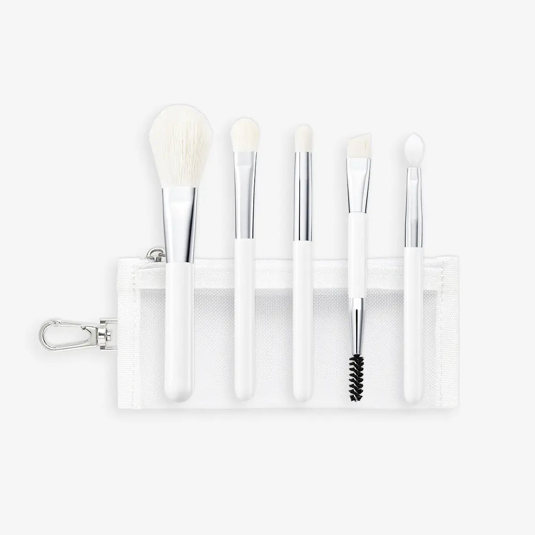 [Oliveyoung] Olive Young Mini Handy Brush Kit (5 Types) (+ Pouch Keychain) / 올리브영 미니핸디브러시키트(5종)(+파우치키링)
