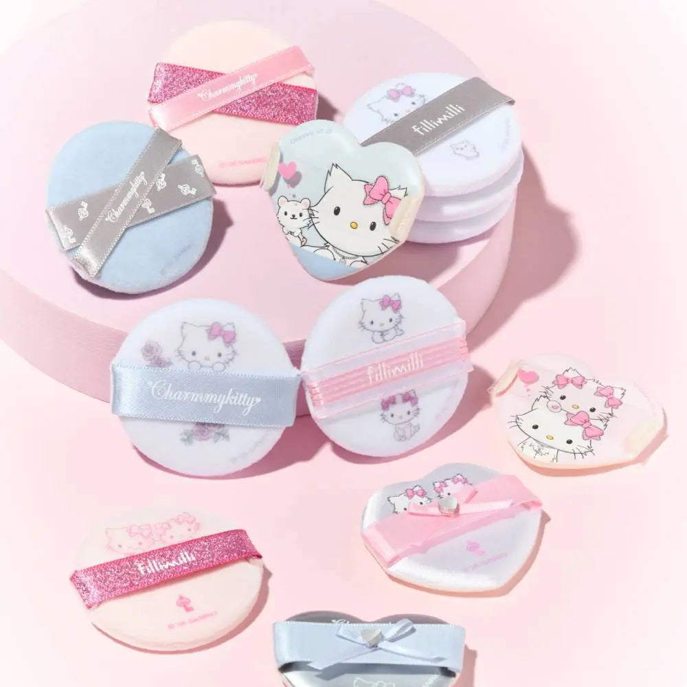 [Fillimilli] Philimili x Chami Kitty Blusher Puff 5P (2 Types) / 필리밀리X챠미키티 블러팡파우더퍼프 5P 2종