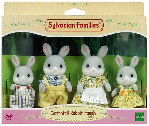[실바니안 패밀리] Sylvanian Families Cotton Rabbit Family Dolls Figures / [실바니안 패밀리] 4030-솜토끼가족 인형 피규어