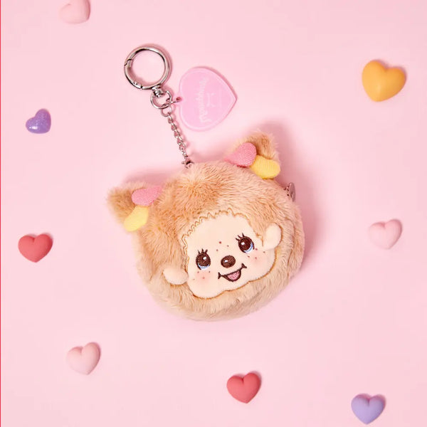 [10X10] Ten by Ten Monchhichi Face Pouch Keychain _ Love Happy Angel Monchhichi (Girl) / 텐바이텐 몬치치 얼굴파우치키링_러브해피엔젤 몬치치(GIRL)