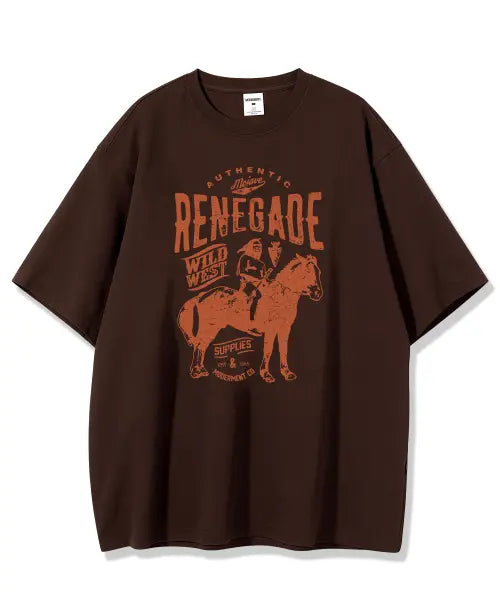 [MODERMENT] Real over fit mojave short-sleeve T-shirt [brown] / 리얼오버핏 모하비 반팔 티셔츠 [브라운]