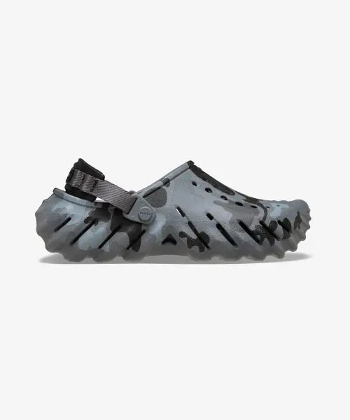 [CROCS] Echo Duck Camo Clog Char/Blk - Charcoal/Black / 에코 덕카모 클로그 - 차콜/블랙 / 211981-082