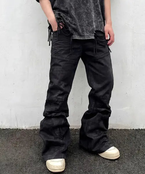 [ARTISTWEAR] [ATW] Creased Bootcut Denim Pants / [ATW] 크리즈 부츠컷 데님팬츠