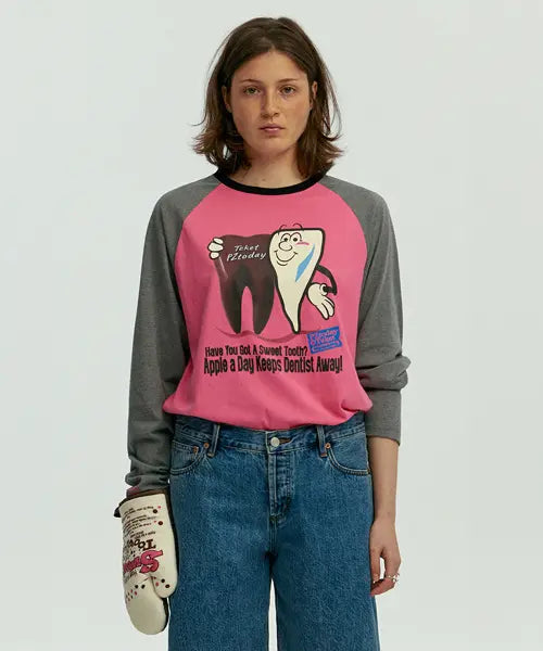 [TEKET] TEKET X PZtoday Cavity Friends L/S Tee Pink