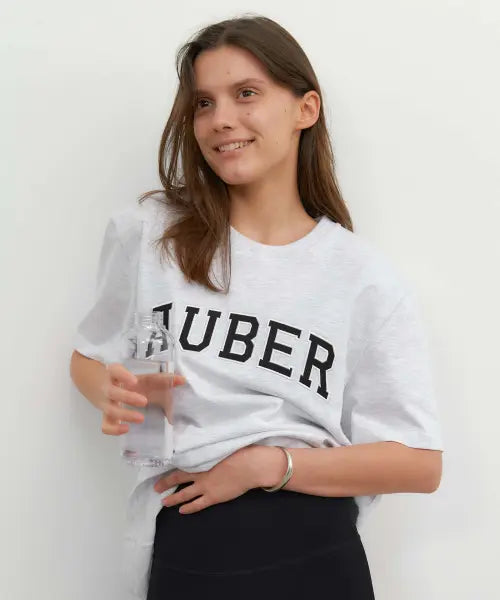 [AUBER] AUBER Short Sleeve - Whitegray