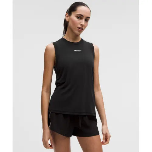 [LULULEMON] Jersey Training Muscle Tank Top / 저지 트레이닝 머슬 탱크탑 *롱  BLK
