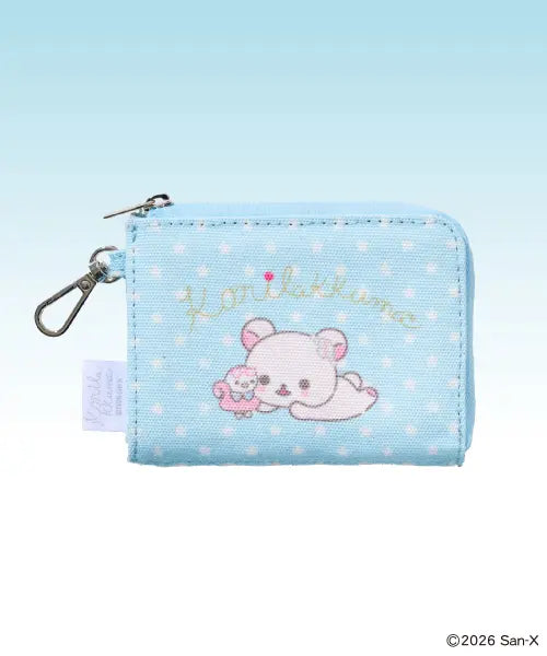 [YOUHEE] [KORILAKKUMA] CARD WALLET BLUE