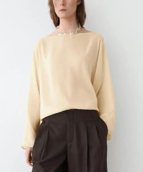 [MASSIMO DUTTI] Loose Fit Semi Sheer Shirt / 루즈핏 세미 시어 셔츠