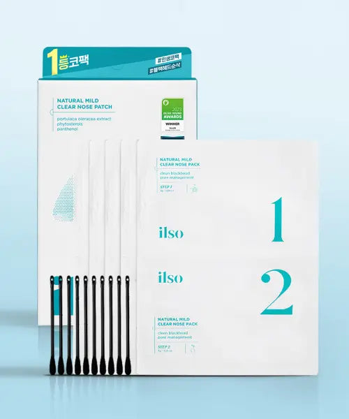 [ILSO] NATURAL MILD CLEAR NOSE PATCH / 네추럴 마일드 클리어 노우즈 팩 5매입