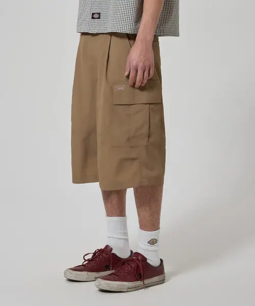 [DICKIES] Light Nylon Cargo Bermuda Shorts Khaki / 라이트 나일론 카고 버뮤다 팬츠 Khaki