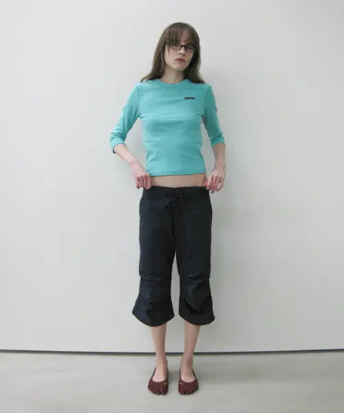 [PARTIMENTO WOMEN] PARACHUTE MIDI PANTS_NAVY / 파라슈트 미디 팬츠_네이비