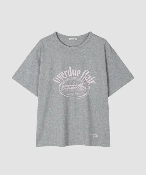 [OVERDUEFLAIR] OVERDUE BOXY T_MELANGE GREY
