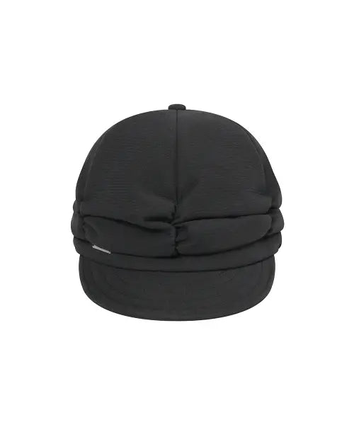 [MISEKI SEOUL] Pleats shirring cap BLACK