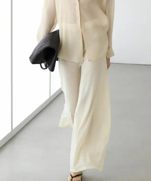 [MASSIMO DUTTI] Fluid Wide Leg Pants / 플루이드 와이드 레그 팬츠