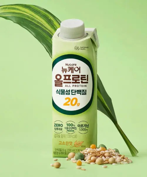 [NUCARE] [24pack] Nucare Allprotein plant based nutty flavor 250ml / 24팩) 뉴케어 올프로틴 식물성 20g 단백질 고소한맛 250ml