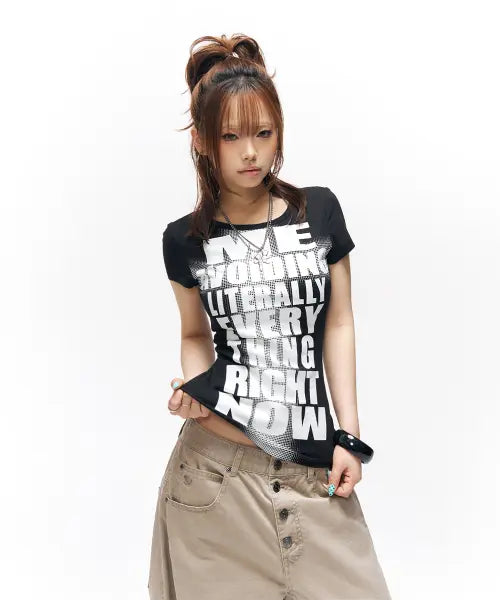 [SCHISM INDUCING] AVOIDING EVERYTHING T SHIRT BLACK