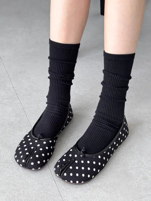 [FLORIDA STUDIO] Everyday Istanbul Dot Pattern Topleat Shoes ED2627 / 에브리데이 이스탄불 도트 패턴 토플랫 슈즈 ED2627