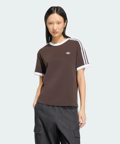 [ADIDAS] 3-Stripes T-shirt - Aura Coffee / KX1883 / 3-스트라이프 티셔츠 - 아우라커피 / KX1883