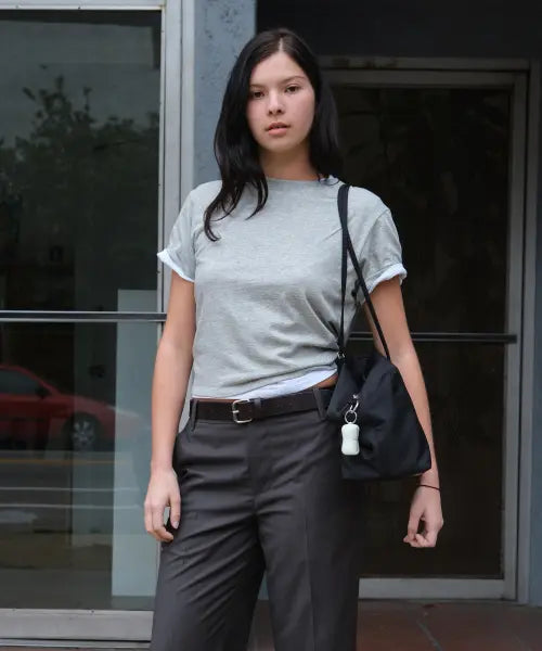 [LOW CLASSIC] Lc BABY TEE_MELANGE GREY [LC267TS04MG]