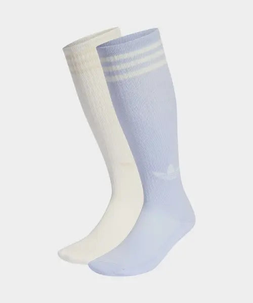 [ADIDAS] 3S KNEE S 2P        OWHITE/CRSK / 3-스트라이프 니 삭스 2P - 화이트:클리어스카이 / KD8259