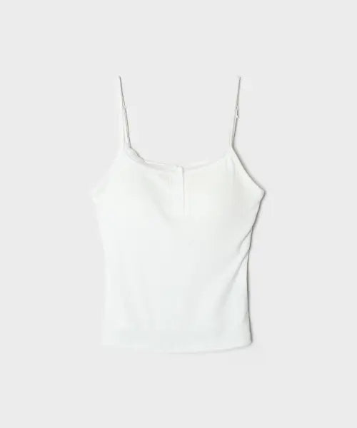 [SPAO] [BRA-IN] Built-in Cup Lace Henley Sleeveless Top / [BRA-IN] 캡내장 레이스 헨리넥 나시_SPRNG37G89