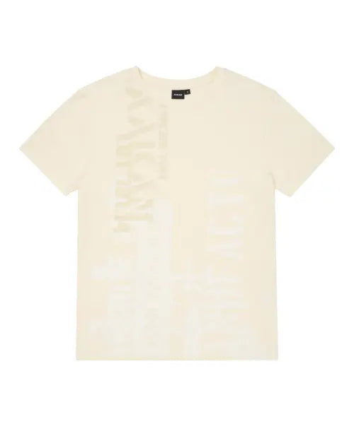 [AAKAM] Aim Lettering Half Top (Light Yellow)