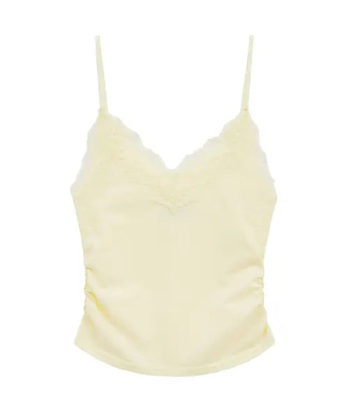 [MIDNIGHT MOVE] lace sh top (yellow)