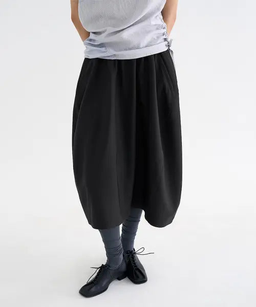 [ANGGAE] anggae / Balloon Skirt  Black