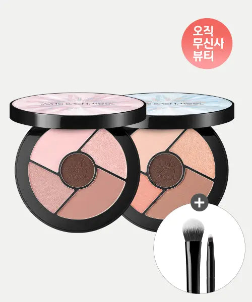 [JUNGSAEMMOOL] [2 Pack] Artist Eye Palette Core (Includes 2 Brushes - S, L Sizes) / [2pack] 아티스트 아이 팔레트 코어 2개 (섀도우브러쉬 2종 - S, L 사이즈 증정)
