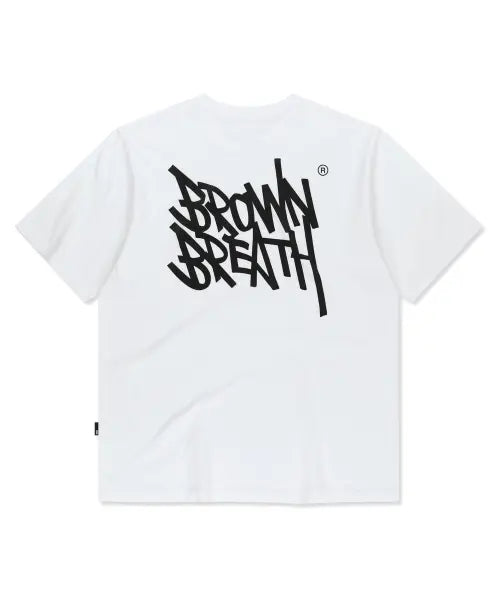 [BROWNBREATH] TAG OG TEE - WHITE
