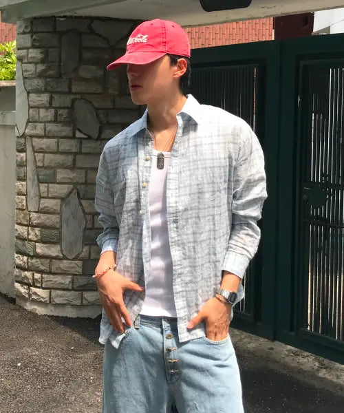 [SPAO] Oversized Check Shirt / 오버핏 체크 셔츠_SPYCG37C01