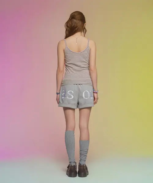 [ASON] TRACK SHORT PANTS / GRAY