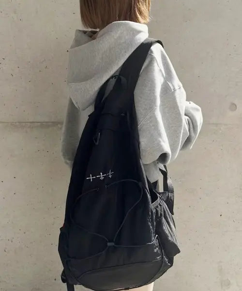 [RAWGUE] ALL DAY STRING BACKPACK_BLACK / 올데이 스트링 백팩_블랙