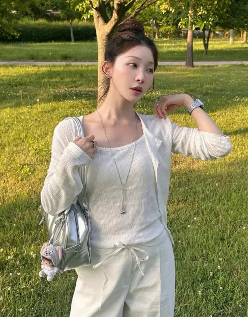 [GIORDANO] Pointelle Cardigan / 포인텔 가디건 326540 [4color]