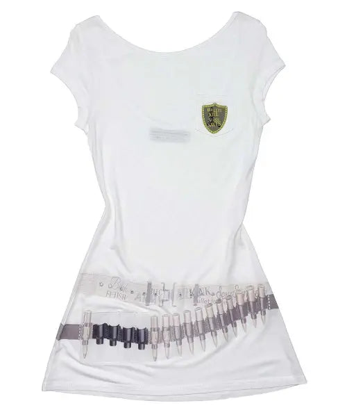 [SCULPTOR] Bullet Gloss Dress White