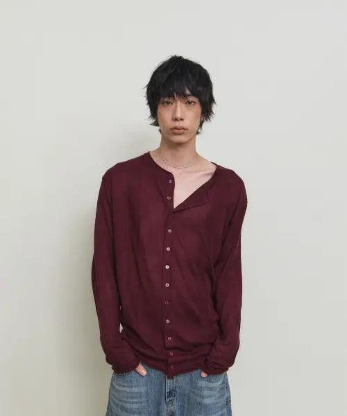 [PARADIGMFILM] [Ep.01] Silky Light Cardigan (Burgundy) / [Ep.01] 실키 라이트 가디건 (버건디)