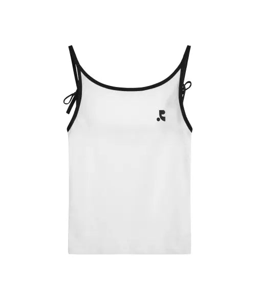 [REST\u0026RECREATION] BACK TIE SLEEVELESS - WHITE