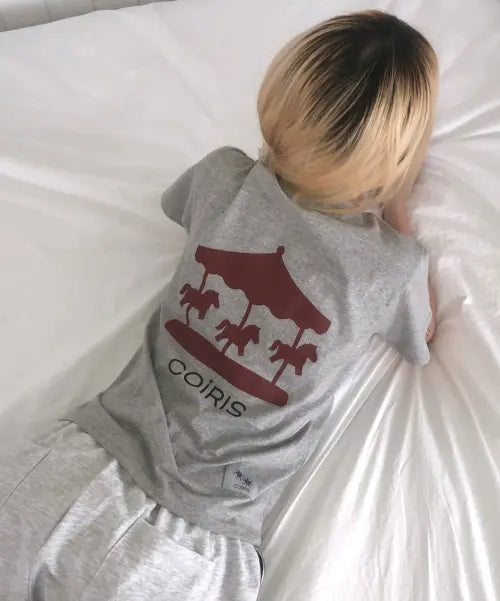 [COIRIS] CAROUSEL GRAPHIC HALF T (4COLOR) / 캐러셀 그래픽 반팔 티 (4컬러)