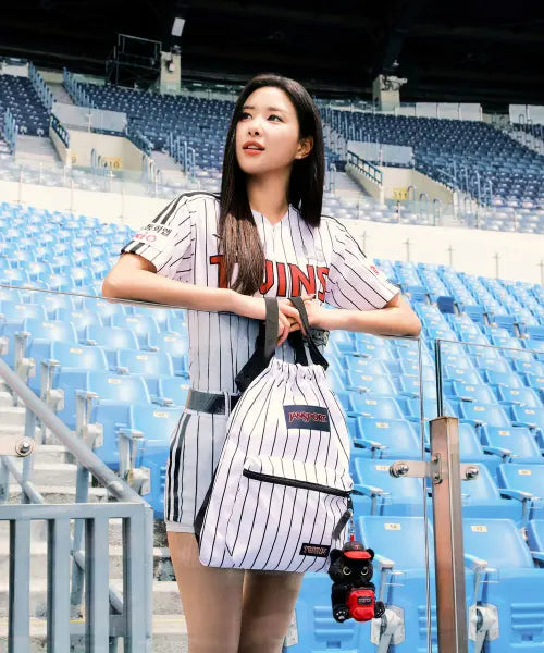 [JANSPORT] JanSport x LG Twins Drawstring Stripe / 잔스포츠 X LG TWINS 드로우색 STRIPE