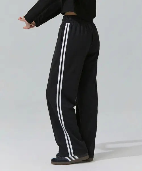[BLACK MONSTER FIT] Lee Sun Wide Training Pants (Black) / 이선 와이드 트레이닝 팬츠 (BLACK) / BM260226