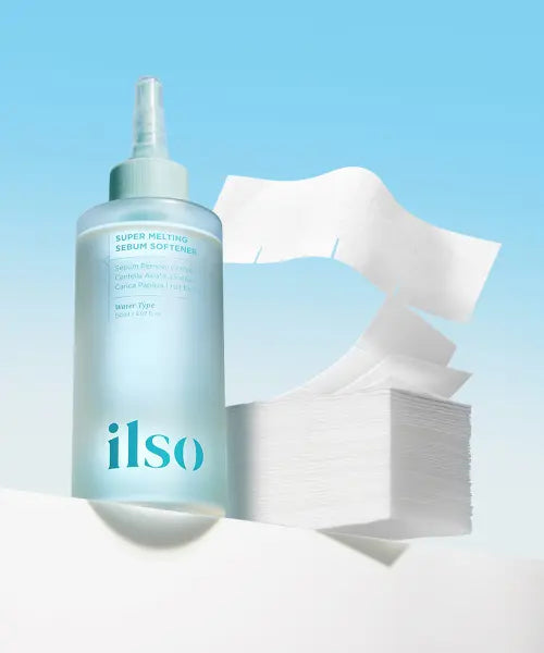 [ILSO] SUPER MELTING SEBUM SOFTENER (+ SKIN WRAP COTTON PAD SET) / 슈퍼 멜팅 세범 소프트너 150ml(+착붙솜)기획
