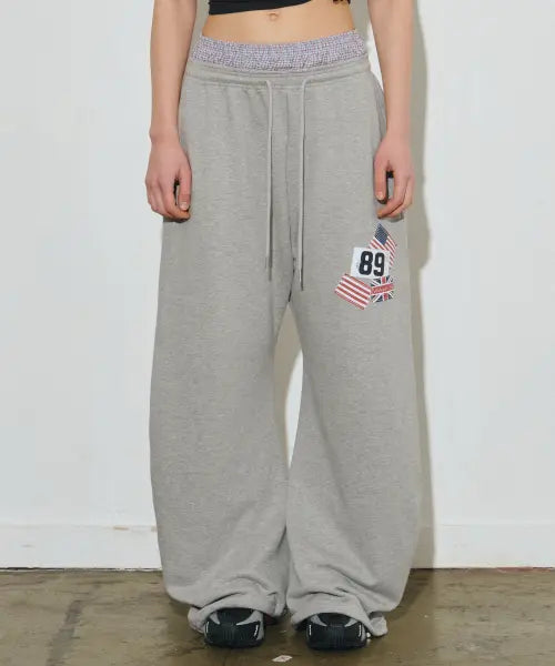 [MIDNIGHT MOVE] RD Check Pants (Grey)