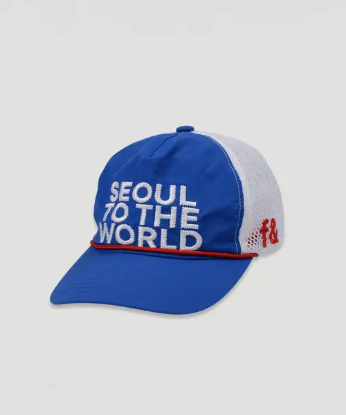 [FRUAND] FRU\u0026 NEEDLE POINT MIX MASH CAP_WHITE\u0026BLUE