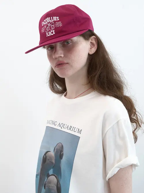 [ENZO BLUES] EB Juice Vintage Ball Cap (Crimson) / EB 쥬스 빈티지 볼캡 (Crimson)