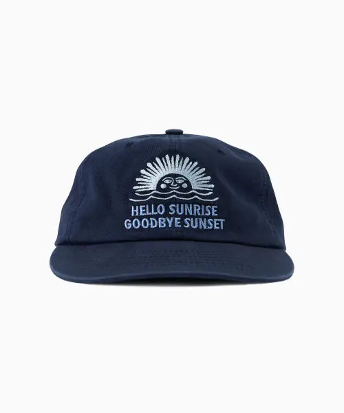 [HELLO SUNRISE] 90s Logo 6Panel Cap_Deep Navy
