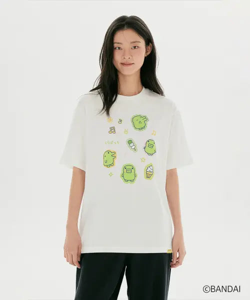 [SPAO] Tamagotchi Short Sleeve T-Shirt (Green) / [다마고치] 반팔 티셔츠(Green)_SPRLG37U06