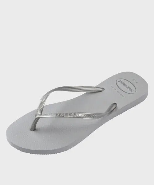 [HAVAIANAS] Slim Gloss Flip Flops - Ice Grey / 슬림 글로스 플립플랍 Ice Grey