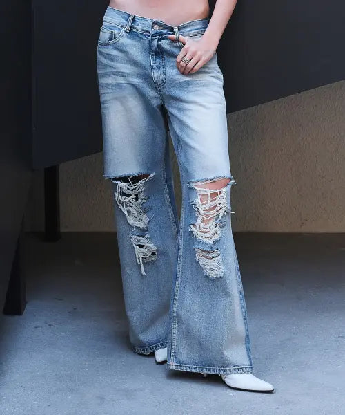 [2000ARCHIVES] SNYDER DISTRESSED DENIM (BLUE)