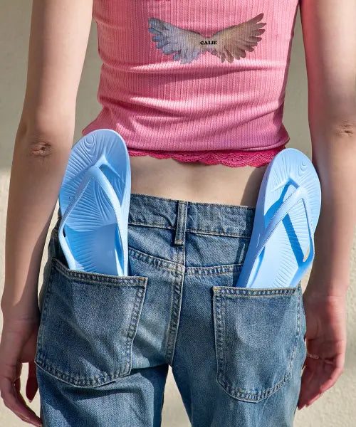 [SOLETTE] MULGYEOL flip flop_Aqua